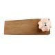 2 Pieces Baby Pink Crackle Ceramic Melon Wooden Door Stopper